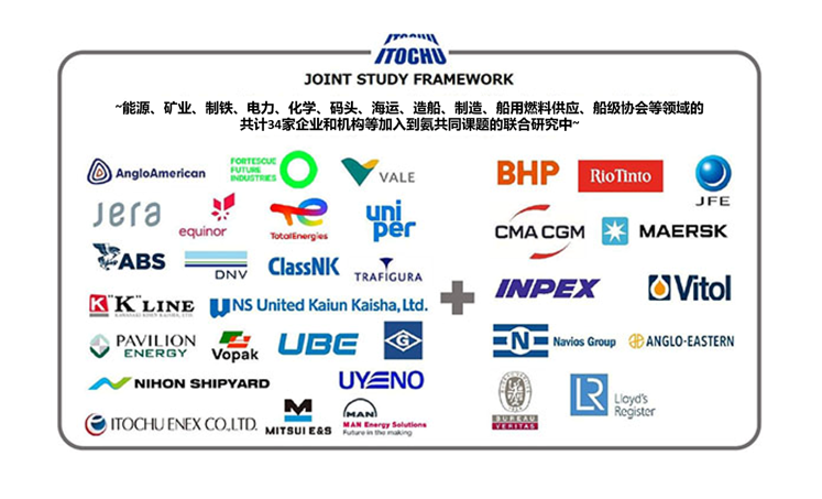 伊藤忠商事宣布船用氨燃料联盟扩大到34家企业和机构